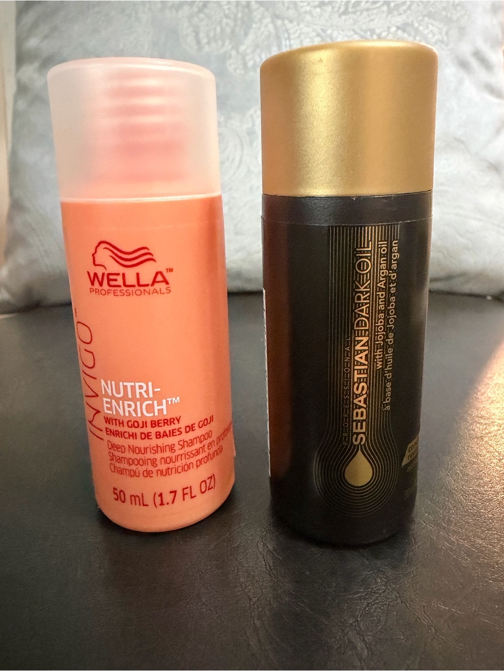 🌼 4/$13 -New 2 piece haircare set-Wella Shampoo & Sebastian dark oil Conditioner